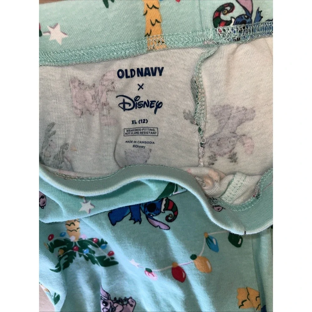 Old Navy Disney Stitch Graphic Pajama Set Kids, XL/12, & NWT Stitch Water Bottle